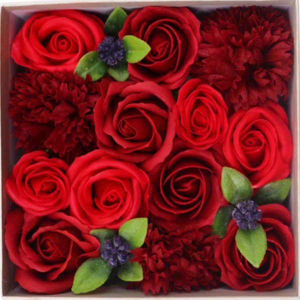 (image for) Square Box - Classic Red Roses