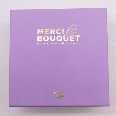 (image for) Square Box - Lavender Rose & Carnation