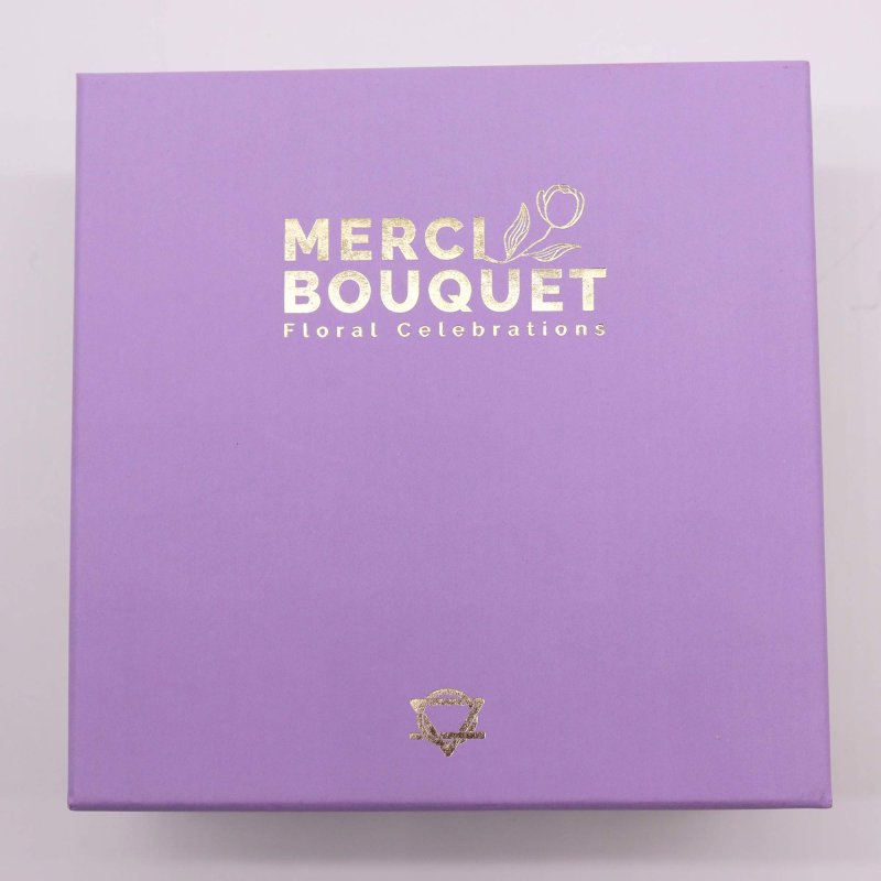 (image for) Square Box - Lavender Rose & Carnation