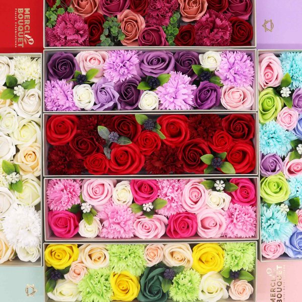(image for) Long Box - Lavender Rose & Carnation
