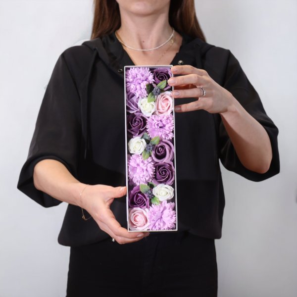 (image for) Long Box - Lavender Rose & Carnation