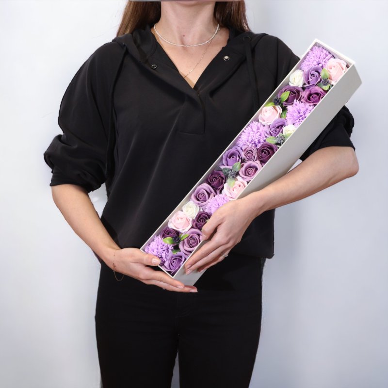 (image for) Extra Long - Lavender Rose & Carnation