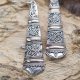 (image for) Silver & Gold Earring - Tribal Drops