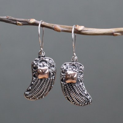 (image for) Silver & Gold Earring - Angel Wings