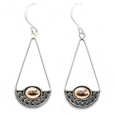(image for) Silver & Gold Earring - Luna Balance