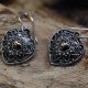 (image for) Silver & Gold Earring - Mandala Hearts
