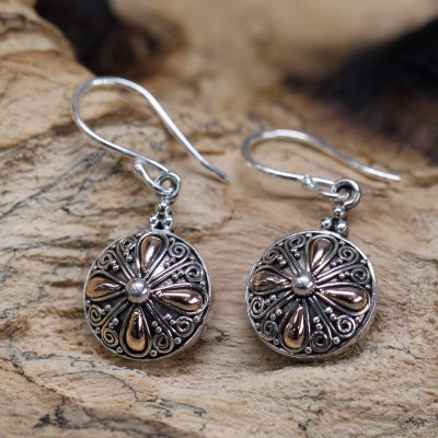 (image for) Silver & Gold Earring - Classic Round