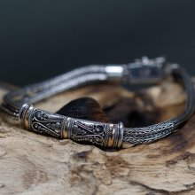 (image for) Silver & Gold Bracelet - Unisex Twin Chain