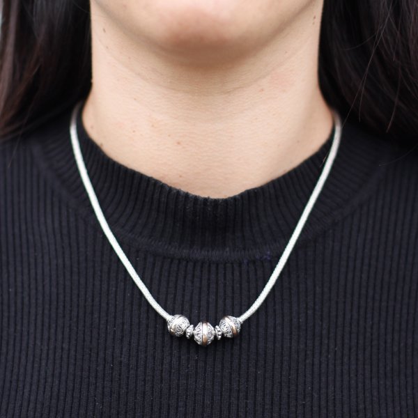 (image for) Silver & Gold Necklace -Tri
