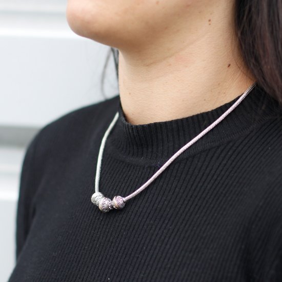(image for) Silver & Gold Necklace -Tri