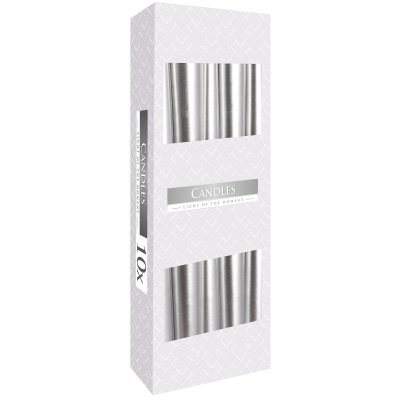 (image for) Taper Candle - Silver Metalic