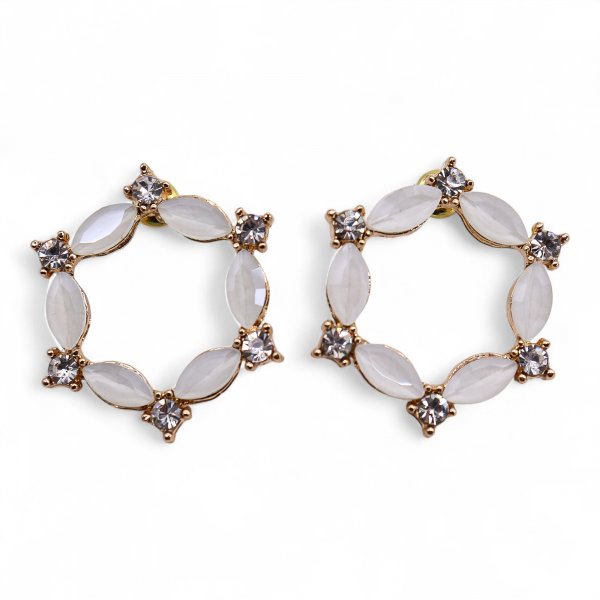 (image for) Pearl - Vintage Glass - Loop - Earrings