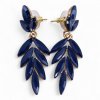 (image for) Royal Blue - Vintage Glass - Long Drop - Earrings