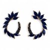 (image for) Royal Blue - Vintage Glass - Loop - Earrings