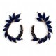 (image for) Royal Blue - Vintage Glass - Loop - Earrings