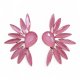 (image for) Soft Pink - Vintage Glass - Angel Wings - Earrings