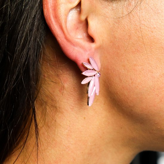 (image for) Soft Pink - Vintage Glass - Faries - Earrings