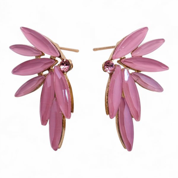 (image for) Soft Pink - Vintage Glass - Faries - Earrings