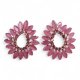 Soft Pink - Vintage Glass - Loop - Earrings (image for) Soft Pink - Vintage Glass - Loop - Earrings