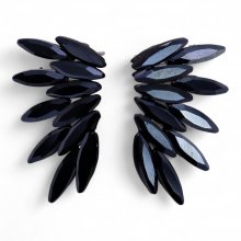(image for) Jet Black - Vintage Glass - Faries - Earrings