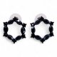 (image for) Jet Black - Vintage Glass - Loop - Earrings