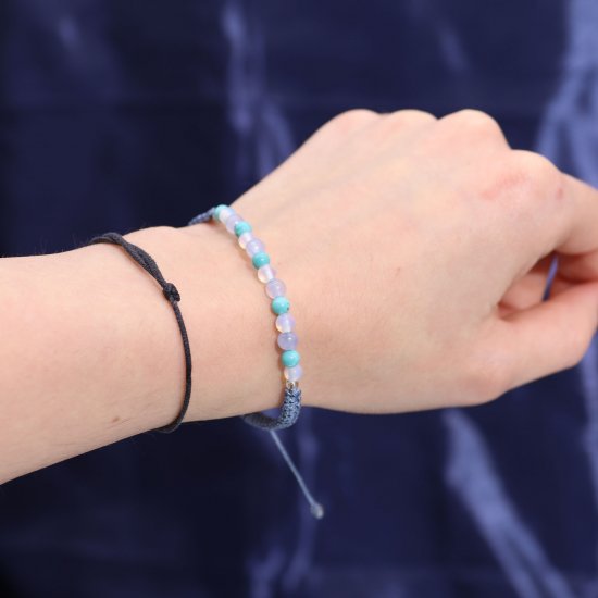 (image for) Zodiac Crystal Candle with Gemstone Bracelet - Pisces