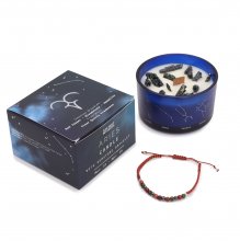 (image for) Zodiac Crystal Candle with Gemstone Bracelet - Aries