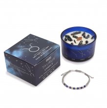 (image for) Zodiac Crystal Candle with Gemstone Bracelet - Taurus