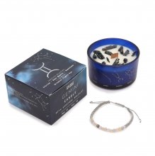 (image for) Zodiac Crystal Candle with Gemstone Bracelet - Gemini
