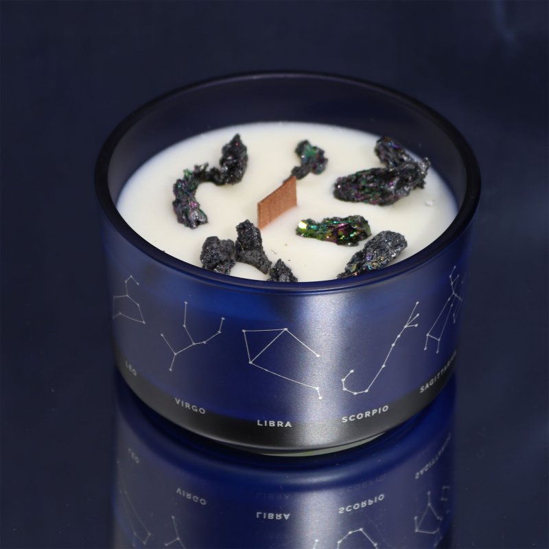 (image for) Zodiac Crystal Candle with Gemstone Bracelet - Capricorn