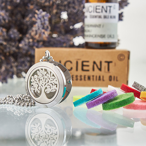 (image for) Aromatherapy Diffuser Necklace - Tree of Life 25mm