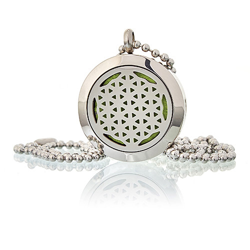 (image for) Aromatherapy Diffuser Necklace - Flower of Life 25mm