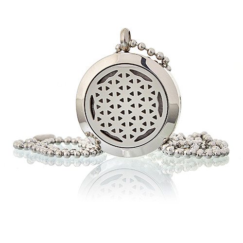 (image for) Aromatherapy Diffuser Necklace - Flower of Life 25mm