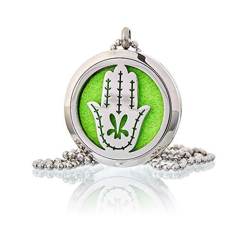 (image for) Aromatherapy Diffuser Necklace - Hand of Fatima 30mm