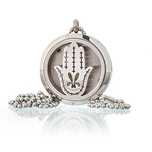(image for) Aromatherapy Diffuser Necklace - Hand of Fatima 30mm