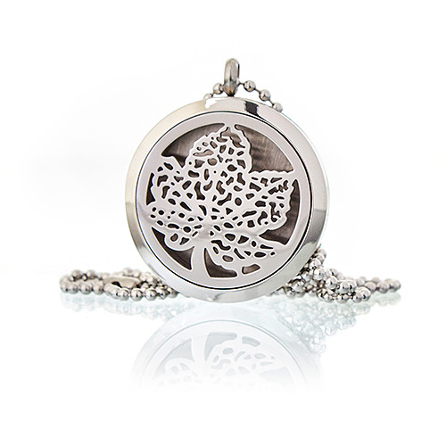 (image for) Aromatherapy Diffuser Necklace - Leaf 30mm