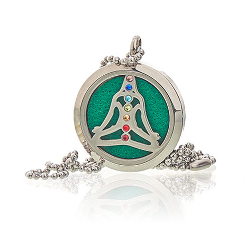 (image for) Aromatherapy Jewellery Necklace - Yoga Chakra - 30mm