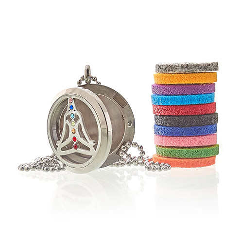 (image for) Aromatherapy Jewellery Necklace - Yoga Chakra - 30mm