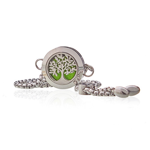 (image for) Aromatherapy Jewellery Chain Bracelet - Tree of Life - 20mm