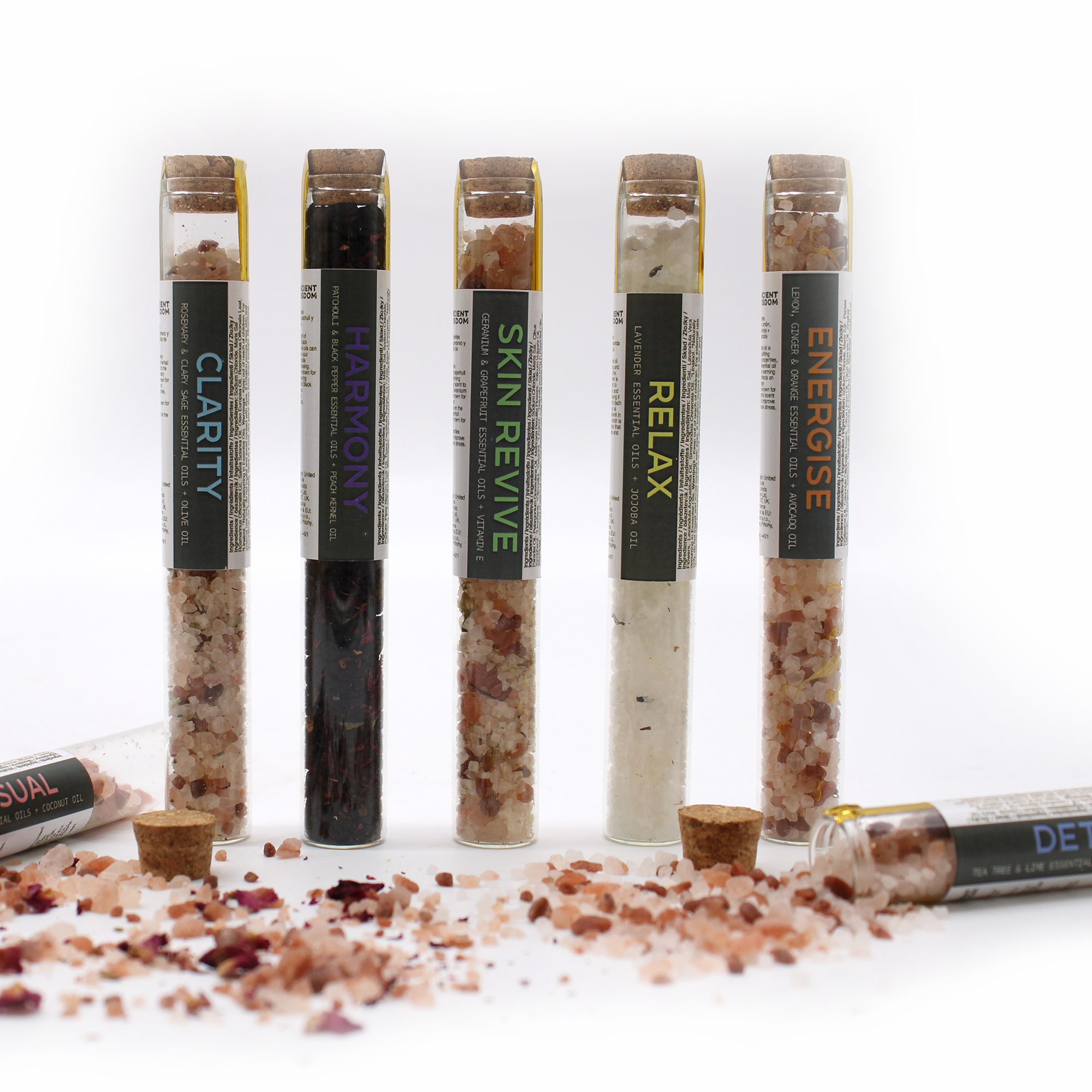 (image for) Bath Salts in Vials - Gift Pack of 7