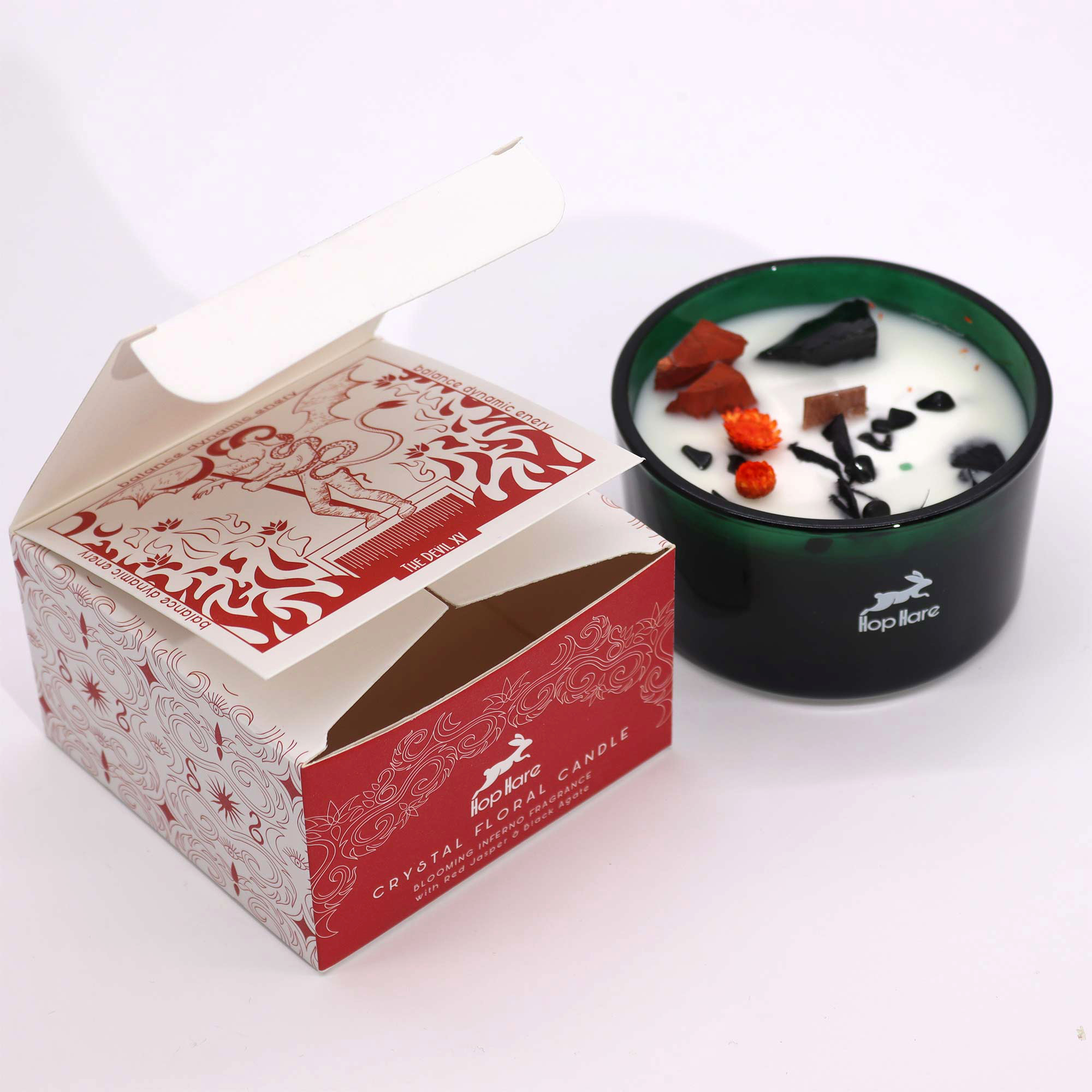 (image for) Hop Hare Crystal Magic Flower Candle - The Devil