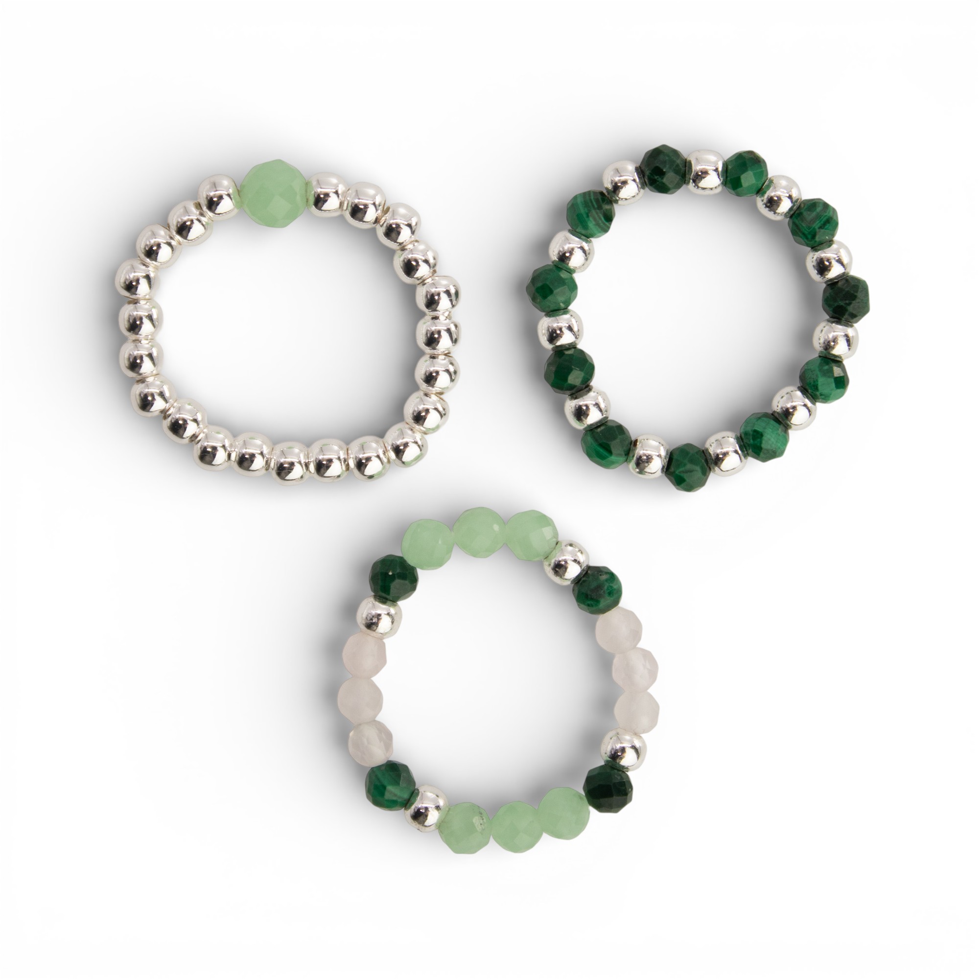 (image for) Nymph Spirit Gemstone Ring Set - Forest Spirit