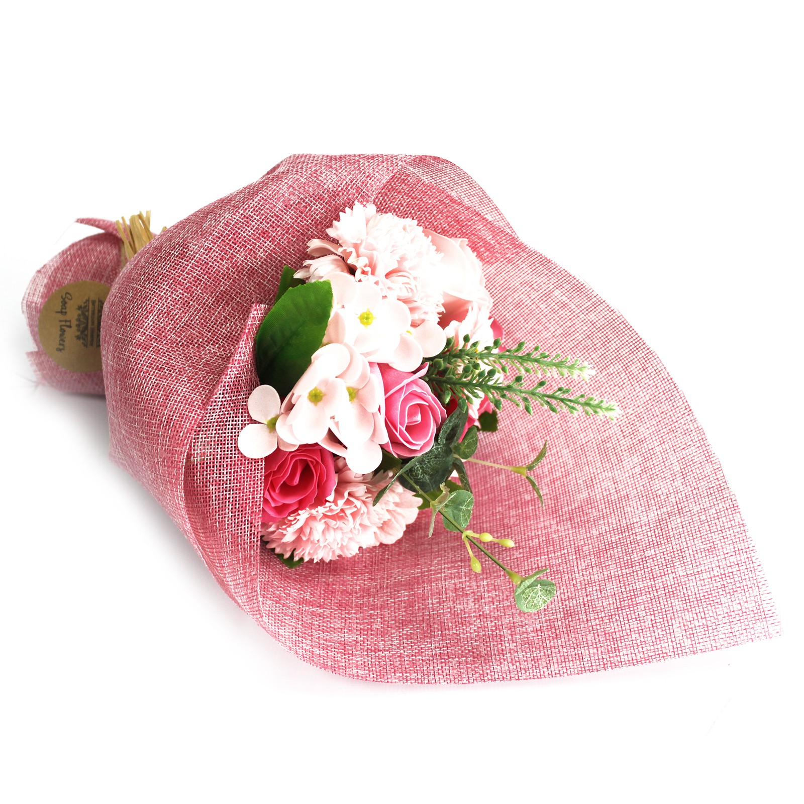 (image for) Standing Soap Flower Bouquet - Pink