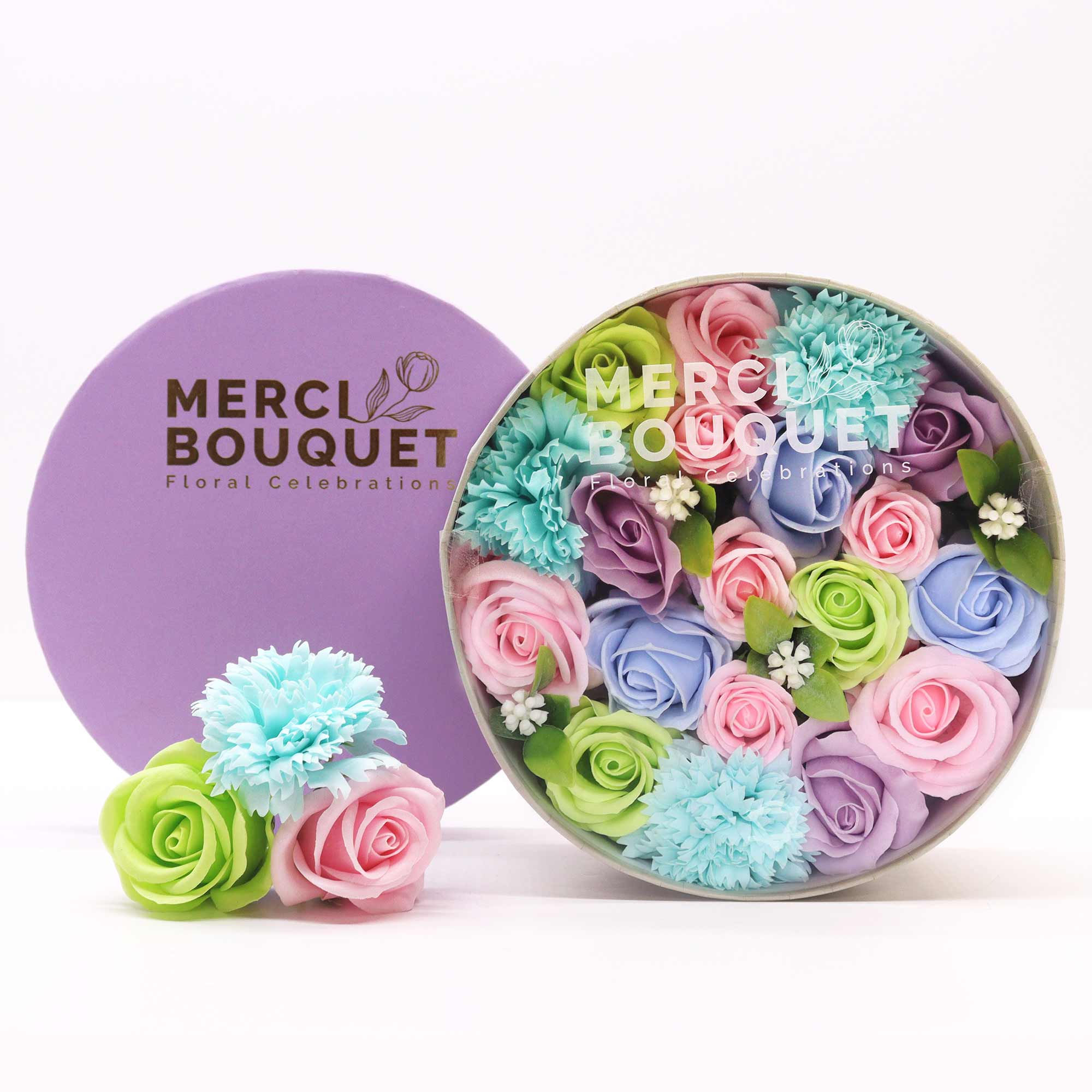 (image for) Round Box - Baby Blessings - Blues