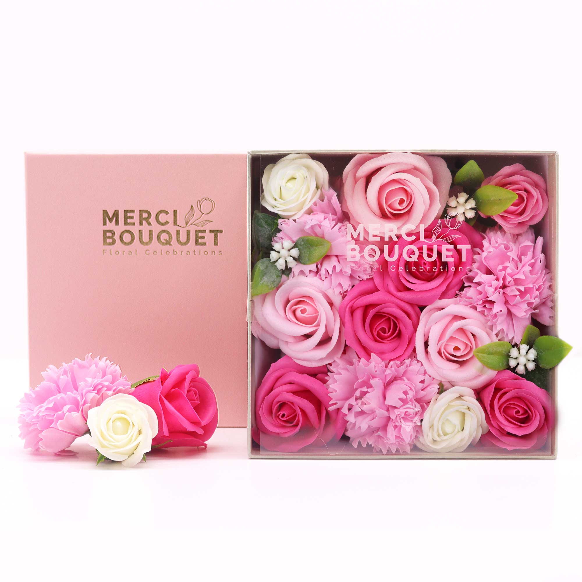 (image for) Square Box - Baby Blessings - Pinks