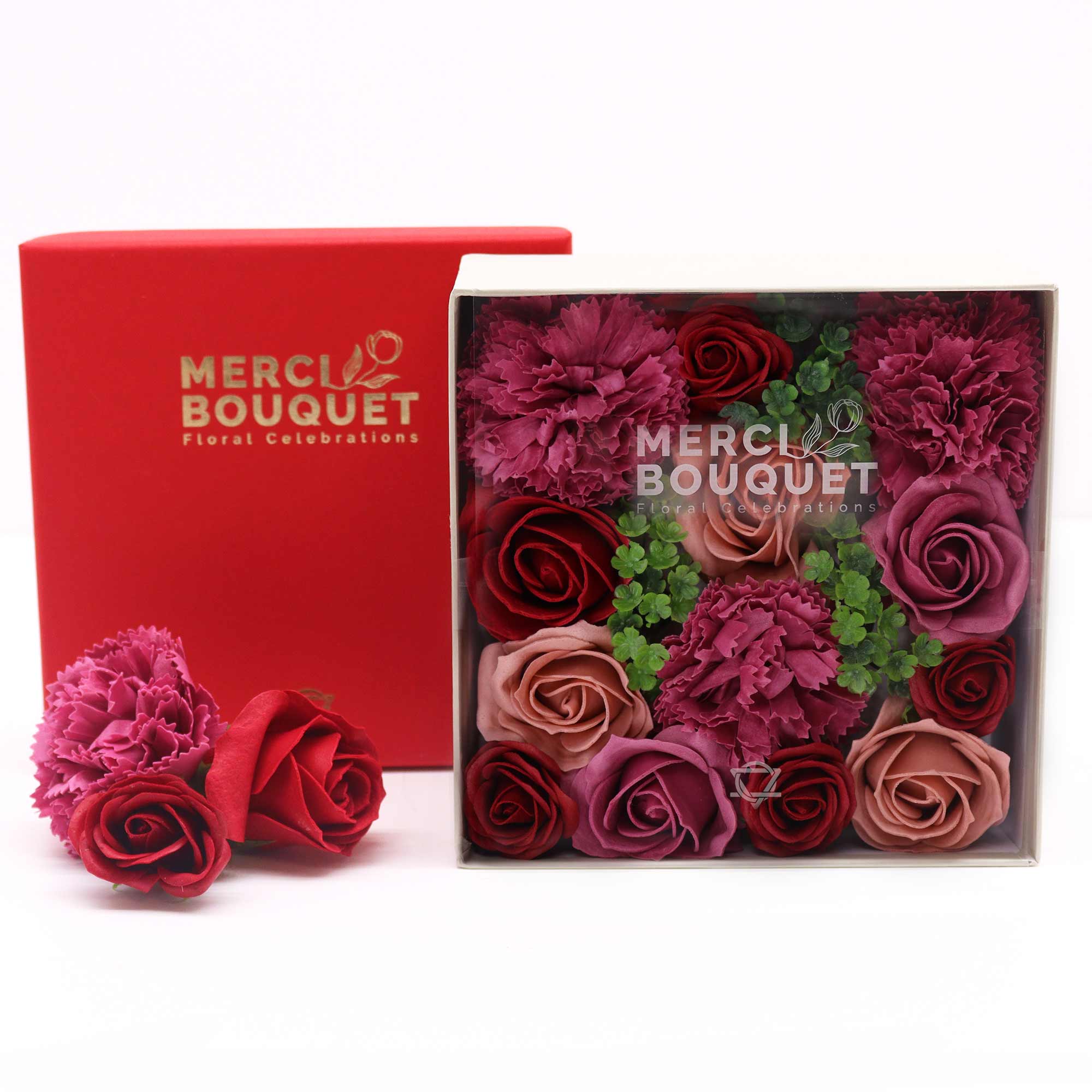 (image for) Square Box - Vintage Roses