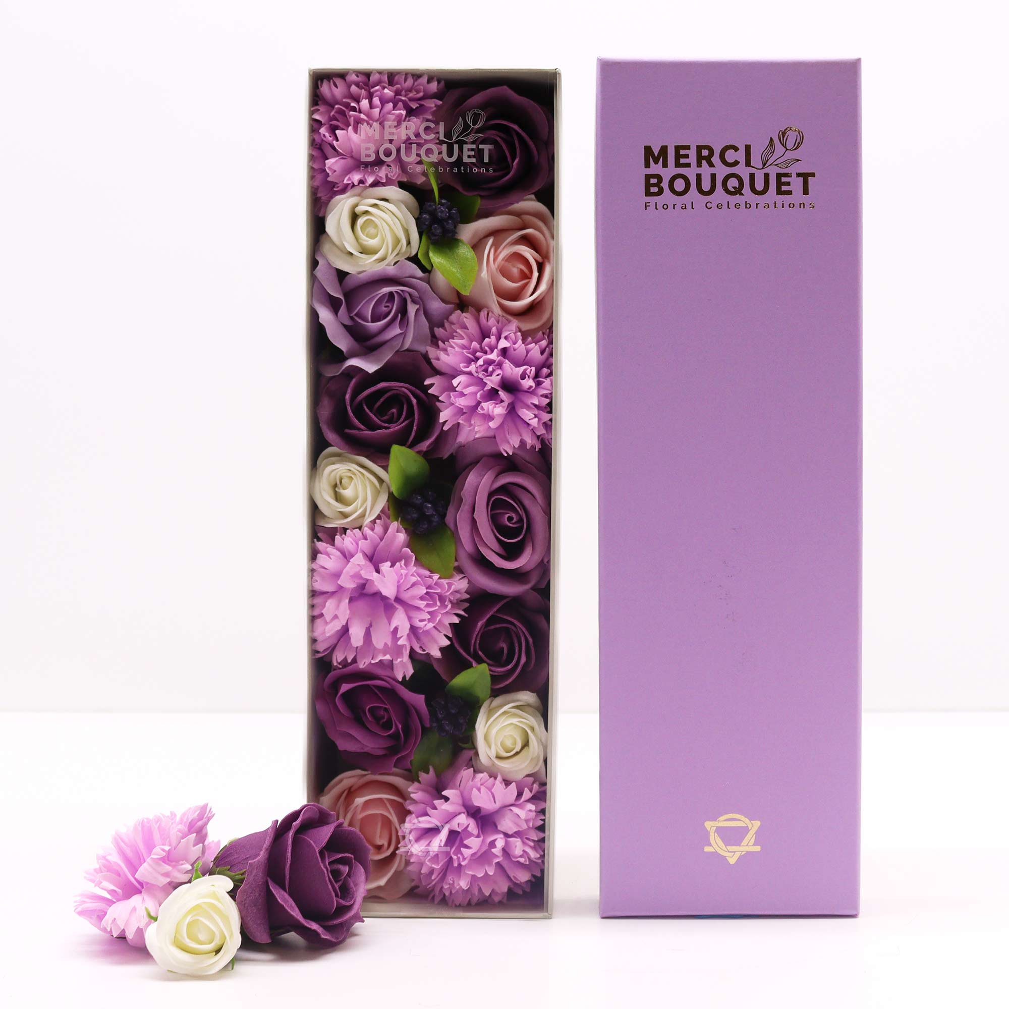 (image for) Long Box - Lavender Rose & Carnation